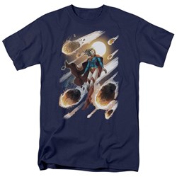 Justice League, The - Mens Supergirl #1 T-Shirt In Navy