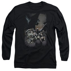 Batman - Mens Batman #1 Long Sleeve Shirt In Black