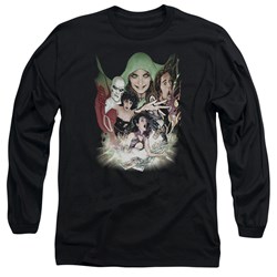 Justice League, The - Mens Justice League Dark Long Sleeve Shirt In Black