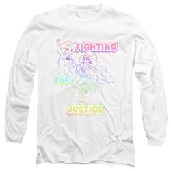Dc Superhero Girls - Mens Fighting For Justice Long Sleeve T-Shirt