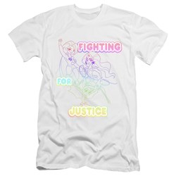 Dc Superhero Girls - Mens Fighting For Justice Slim Fit T-Shirt