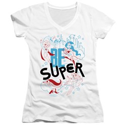 Dc Superhero Girls - Juniors Be Super V-Neck T-Shirt