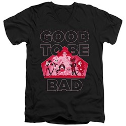 Dc Superhero Girls - Mens Good To Be Bad V-Neck T-Shirt