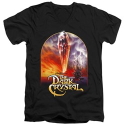 Dark Crystal - Mens Crystal Poster V-Neck T-Shirt