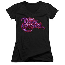 Dark Crystal - Juniors Collage Logo V-Neck T-Shirt