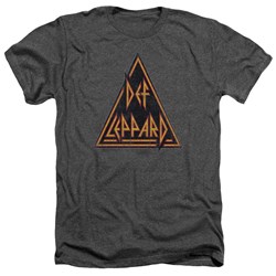 Def Leppard - Mens Distressed Logo Heather T-Shirt