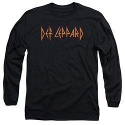 Def Leppard - Mens Horizontal Logo Long Sleeve T-Shirt