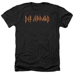 Def Leppard - Mens Horizontal Logo Heather T-Shirt