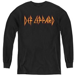 Def Leppard - Youth Horizontal Logo Long Sleeve T-Shirt