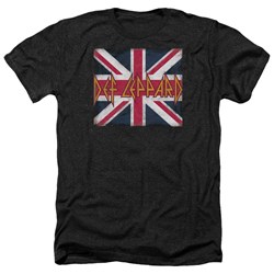Def Leppard - Mens Union Jack Heather T-Shirt