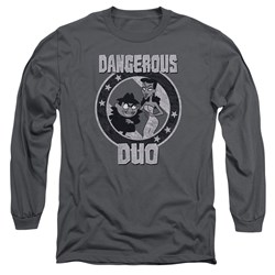 Rocky & Bullwinkle - Mens Dangerous Longsleeve T-Shirt