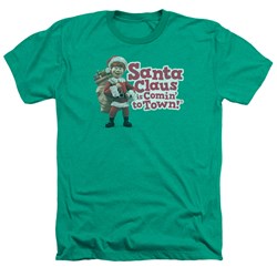 Santa Claus Is Comin To Town - Mens Santa Logo T-Shirt