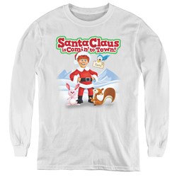 Santa Claus Is Comin To Town - Youth Animal Friends Long Sleeve T-Shirt