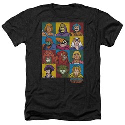 Masters Of The Universe - Mens Character Heads Heather T-Shirt