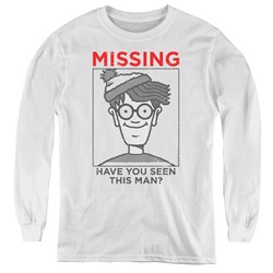 Wheres Waldo - Youth Missing Long Sleeve T-Shirt