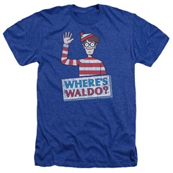 Wheres Waldo - Mens Waldo Wave Heather T-Shirt