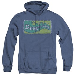 Dragon Tales - Mens Logo Distressed Hoodie