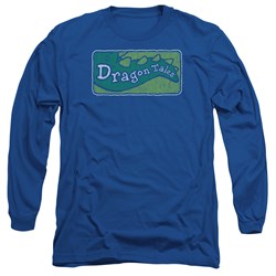 Dragon Tales - Mens Logo Distressed Long Sleeve T-Shirt