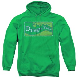 Dragon Tales - Mens Logo Distressed Pullover Hoodie