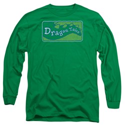 Dragon Tales - Mens Logo Distressed Long Sleeve T-Shirt