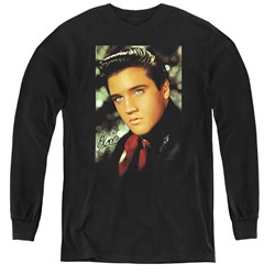 Elvis Presley - Youth Red Scarf Long Sleeve T-Shirt