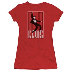 Elvis - One Jailhouse Juniors T-Shirt In Red
