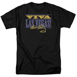 Elvis - Viva Las Vegas Adult T-Shirt In Black