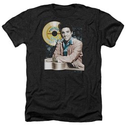 Elvis - Mens Gold Record Heather T-Shirt