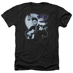 Elvis - Mens Hillbilly Cat Heather T-Shirt