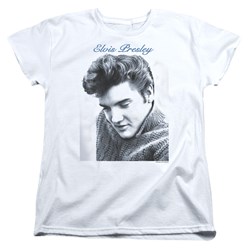 Elvis Presley - Womens Script Sweater T-Shirt
