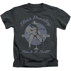 Elvis - Rock & Roll Little Boys T-Shirt In Charcoal