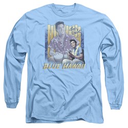 Elvis Presley - Mens Blue Hawaii Long Sleeve Shirt In Carolina Blue