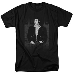 Elvis - Just Cool Adult T-Shirt In Black