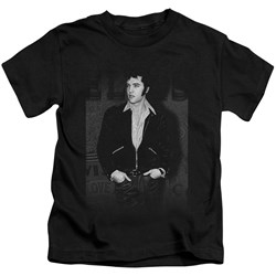 Elvis - Just Cool Little Boys T-Shirt In Black