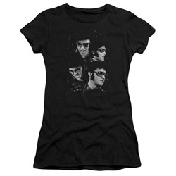Elvis - Faces Juniors T-Shirt In Black