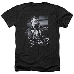 Elvis - Mens Motorcycle Heather T-Shirt