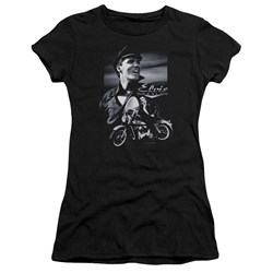 Elvis - Motorcycle Juniors T-Shirt In Black