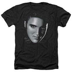 Elvis - Mens Big Face Heather T-Shirt