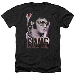 Elvis - Mens 70'S Star Heather T-Shirt