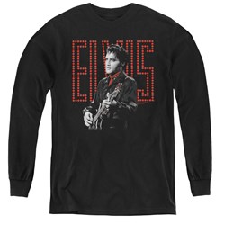 Elvis Presley - Youth Red Guitarman Long Sleeve T-Shirt