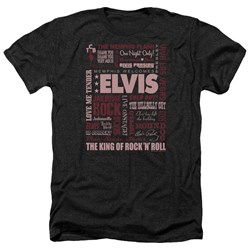 Elvis - Mens Whole Lotta Type Heather T-Shirt
