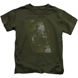 Elvis - Army Little Boys T-Shirt In Military Green