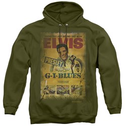 Elvis Presley - Mens Gi Blues Poster Pullover Hoodie