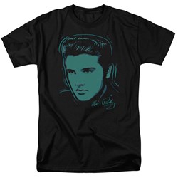 Elvis - Young Dots Adult T-Shirt In Black