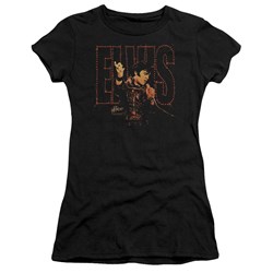 Elvis - Take My Hand Juniors T-Shirt In Black