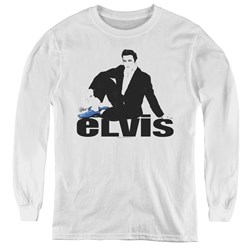 Elvis Presley - Youth Blue Suede Long Sleeve T-Shirt
