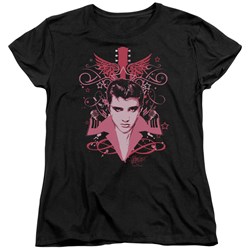 Elvis - Let's Face It Womens T-Shirt In Black
