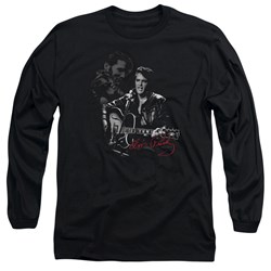 Elvis Presley - Mens Show Stopper Long Sleeve Shirt In Black