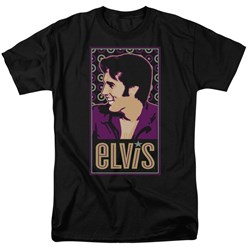 Elvis - Elvis Is Adult T-Shirt In Black