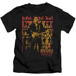 Elvis - Comeback Spotlight Little Boys T-Shirt In Black
